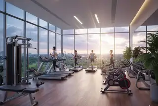 Air-Conditioned Fitness Centre at Adityaraj Greens